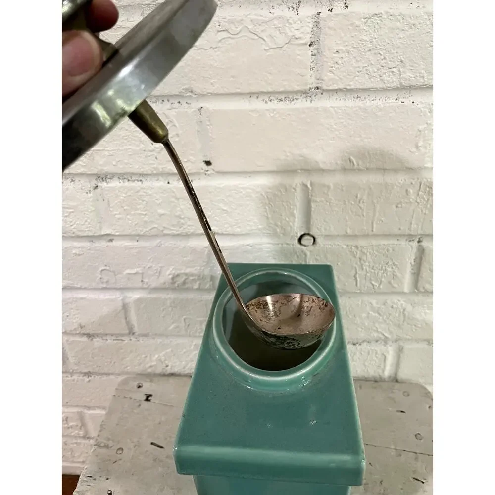 Vintage Hall China Jade Green Pineapple Soda Fountain Dispenser w/ Lid & Ladle